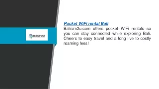 Pocket Wifi Rental Bali  Balisim2u.com