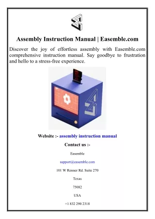 Assembly Instruction Manual  Easemble.com