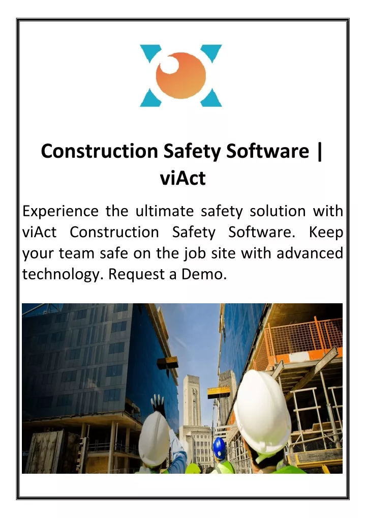 construction safety software viact
