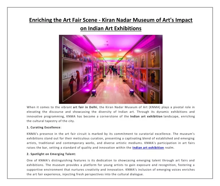 enriching the art fair scene kiran nadar museum