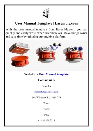 User Manual Template  Easemble.com