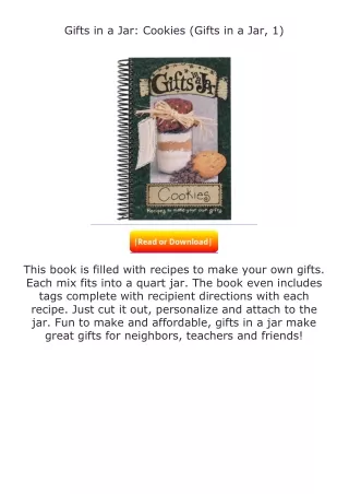 Download❤[READ]✔ Gifts in a Jar: Cookies (Gifts in a Jar, 1)