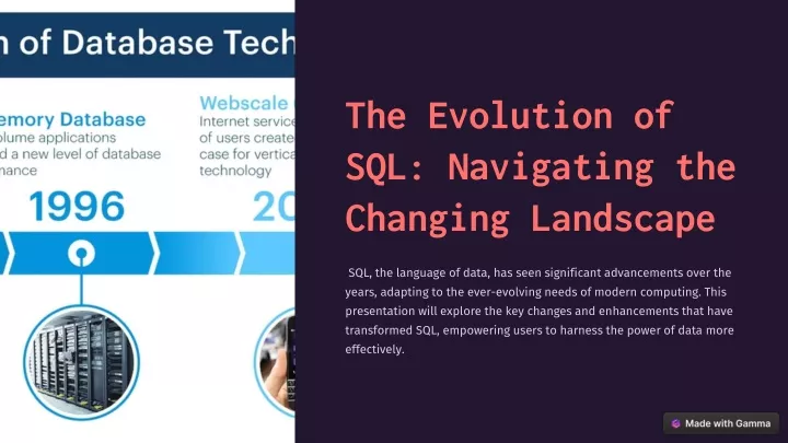 the evolution of sql navigating the changing