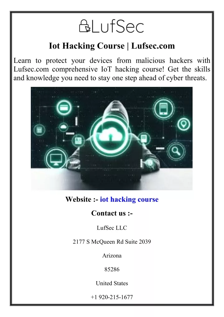 iot hacking course lufsec com