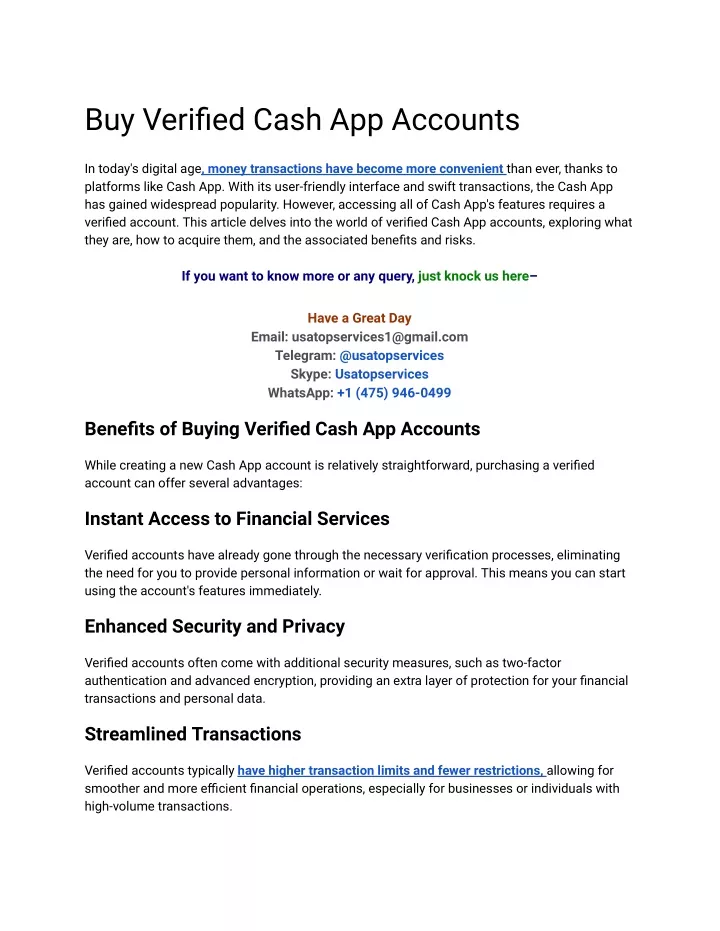 buy verified cash app accounts