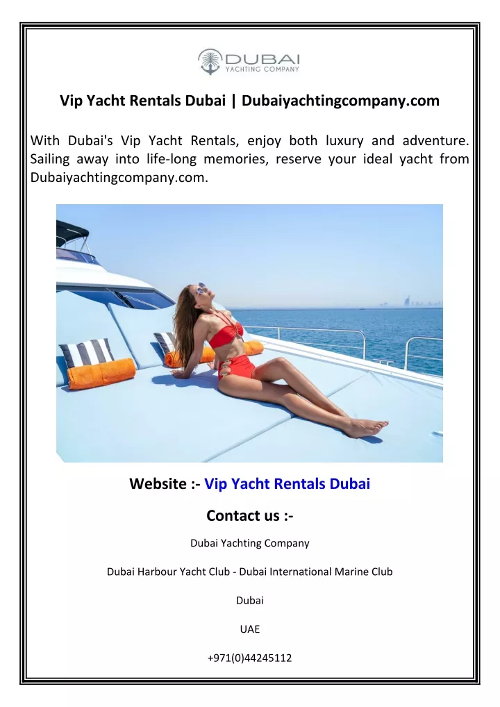 vip yacht rentals dubai dubaiyachtingcompany com