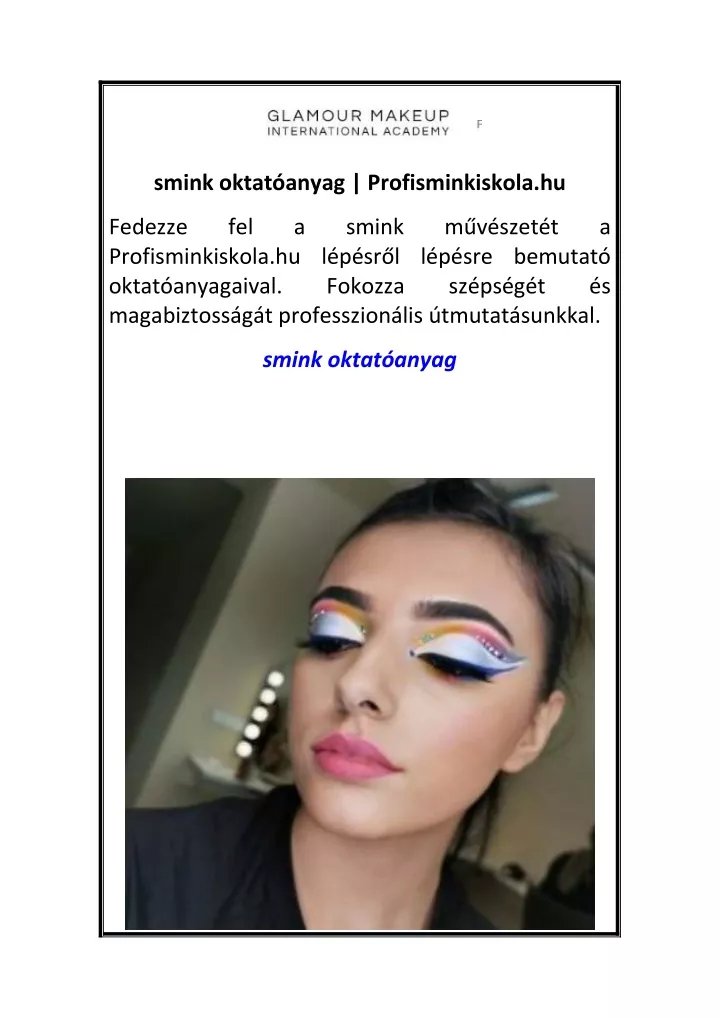 smink oktat anyag profisminkiskola hu