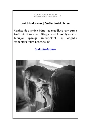 sminktanfolyam  Profisminkiskola.hu 3