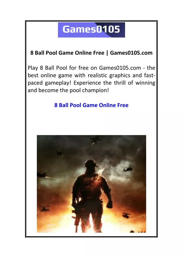 8 ball pool game online free games0105 com