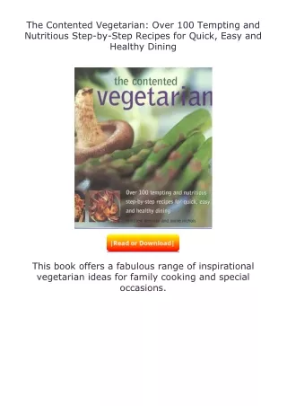 (❤️pdf)full✔download The Contented Vegetarian: Over 100 Tempting and Nutrit