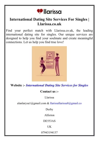 International Dating Site Services For Singles  Llarissa.co.uk