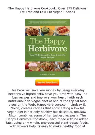 [PDF]❤READ⚡ The Happy Herbivore Cookbook: Over 175 Delicious Fat-Free and L