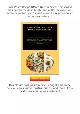 ❤️get (⚡️pdf⚡️) download Basil Pesto Recipe & More New Recipes: This classi