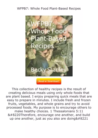 Download❤[READ]✔ WFPB7: Whole Food Plant-Based Recipes