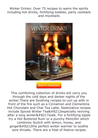 ✔️READ ❤️Online Winter Drinks: Over 75 recipes to warm the spirits includin