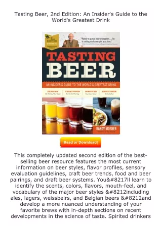 read ❤️(✔️pdf✔️) Tasting Beer, 2nd Edition: An Insider's Guide to the World