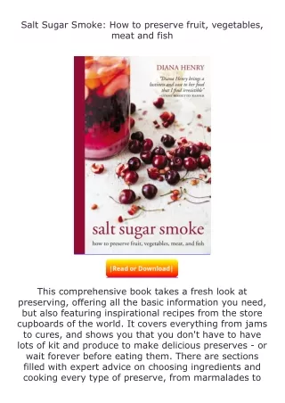 (❤️pdf)full✔download Salt Sugar Smoke: How to preserve fruit, vegetables, m