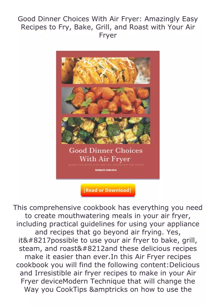 good dinner choices with air fryer amazingly easy