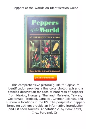 ❤PDF⚡ Peppers of the World: An Identification Guide