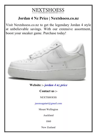 Jordan 4 Nz Price  Nextshoess.co.nz
