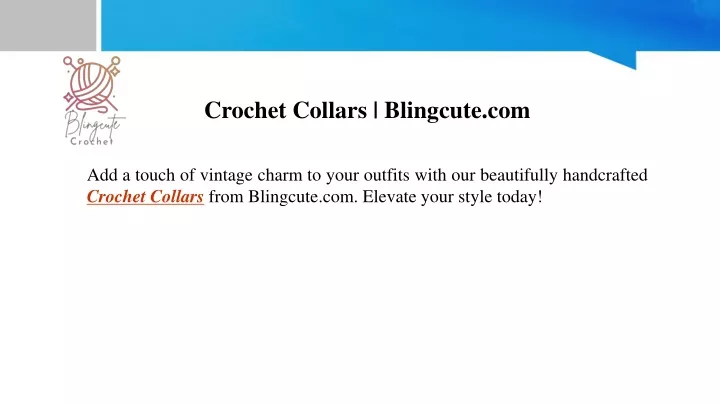 crochet collars blingcute com