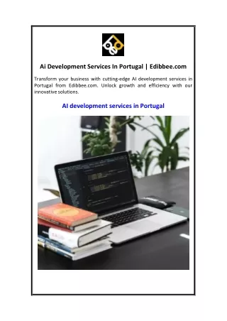 Ai Development Services In Portugal  Edibbee.com