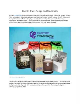 candle boxes design and practicality