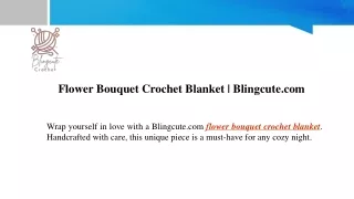 Flower Bouquet Crochet Blanket Blingcute.com