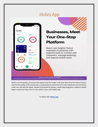 mohra is an ecosystem of services that aspires