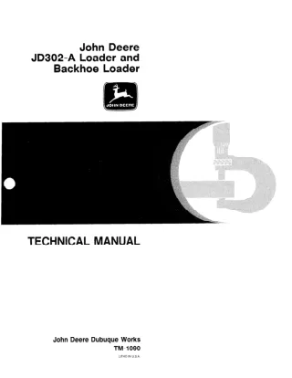 JOHN DEERE JD302A Loader and Backhoe Loader Service Repair Manual (tm1090)