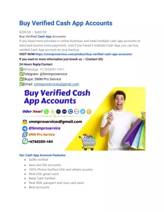 Best Place to Buy Verified Cash App Accounts in Whole Online