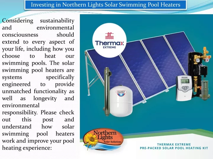 investing in northern lights solar swimming pool