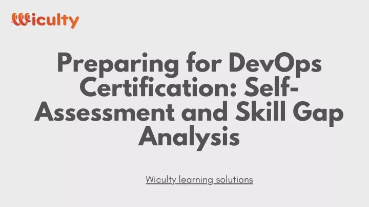 preparing for devops certification self