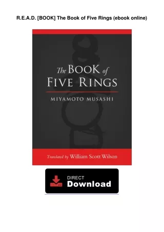 R.E.A.D. [BOOK] The Book of Five Rings (ebook online)