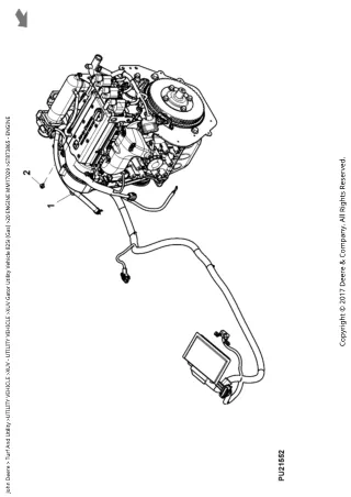 John Deere XUV Gator Utility Vehicle 825i (GAS) Parts Catalogue Manual (PC9958)