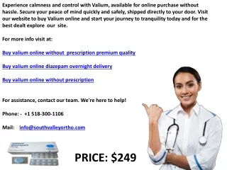 Buy valium online without prescription california