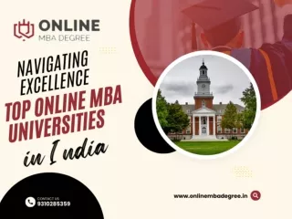 Top Online MBA Universities in India