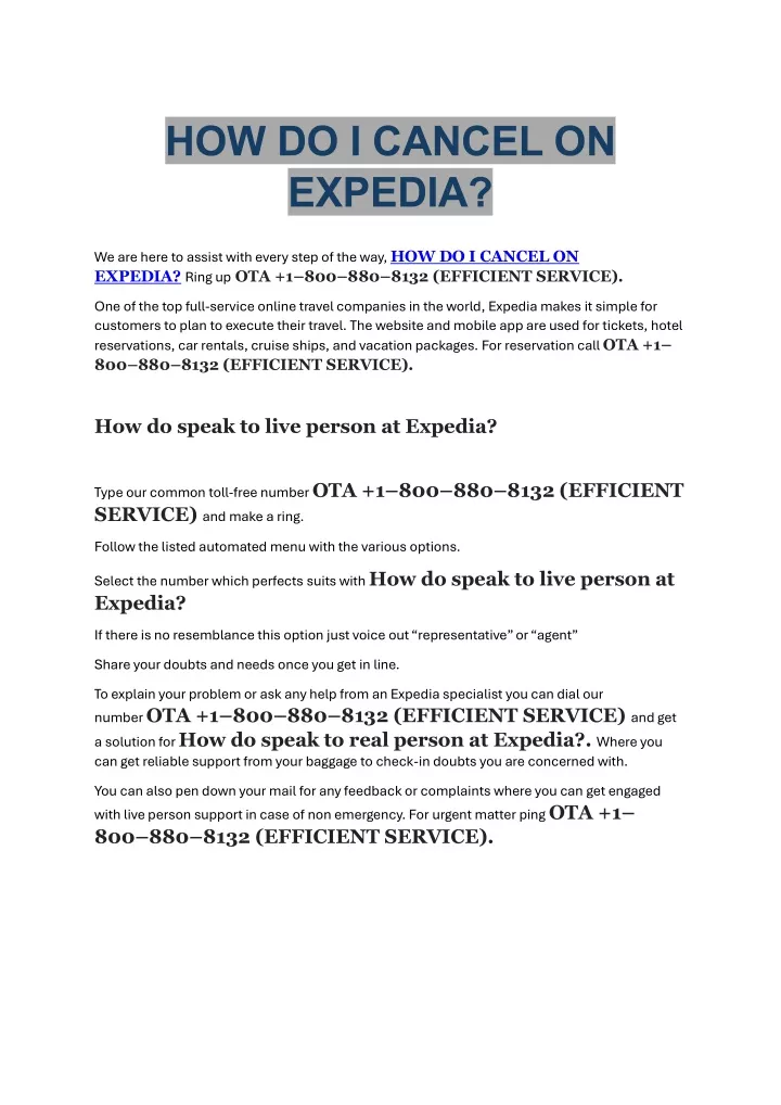 how do i cancel on expedia