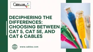 How to Choose Between Cat 5, Cat 5e, and Cat 6 Cables