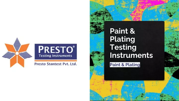 paint plating testing instruments