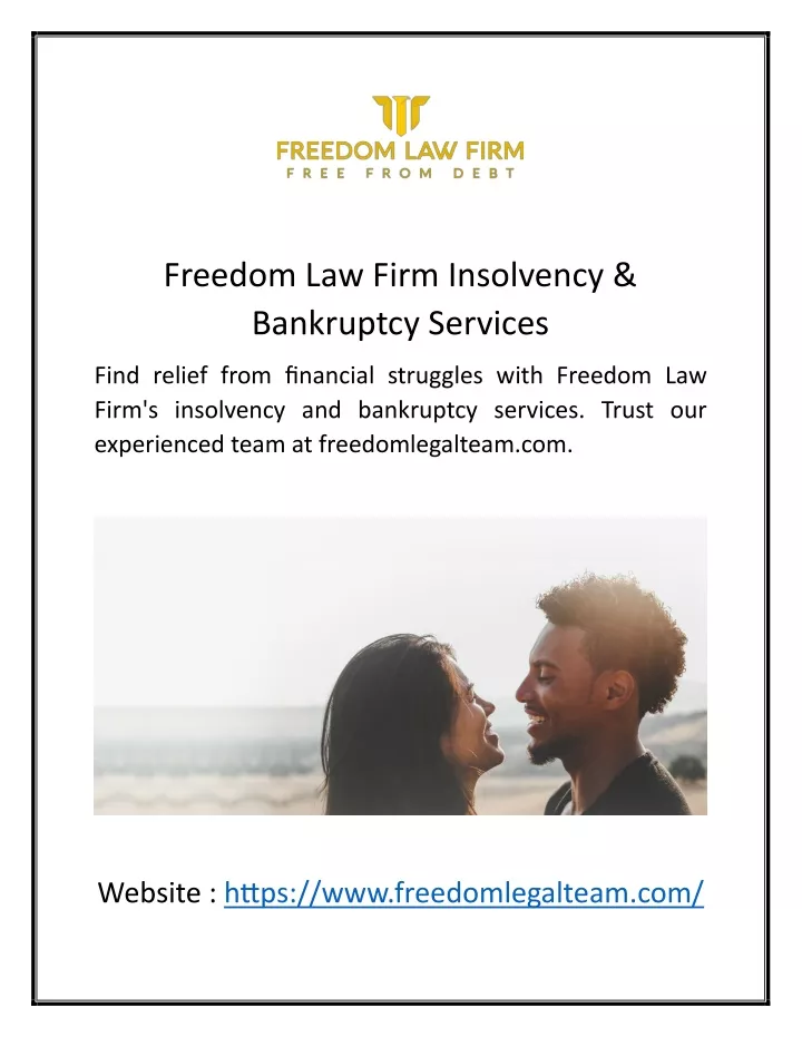 freedom law firm insolvency bankruptcy services