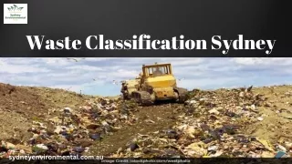 Waste Classification Sydney
