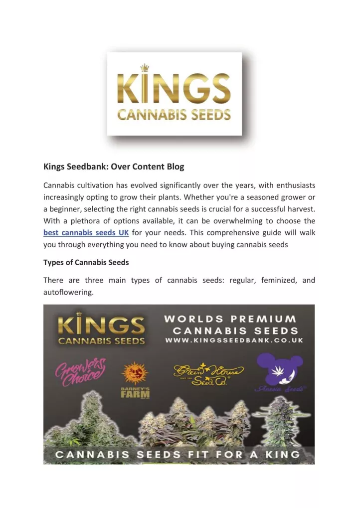 PPT - Buy Cannabis Seeds Leeds - Kings Seedbank PowerPoint Presentation ...