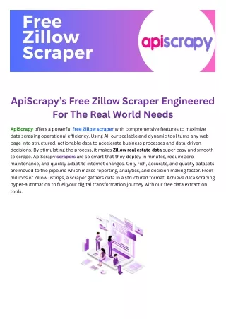 APISCRAPY's Free Zillow Scraper