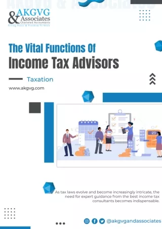 The Vital Functions Of Income Tax Advisors