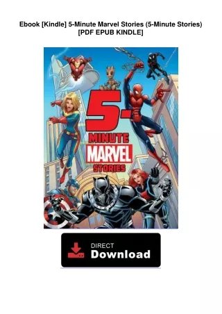Ebook [Kindle]  5-Minute Marvel Stories (5-Minute Stories) [PDF EPUB KINDLE]