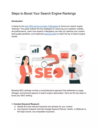 steps to boost your search engine rankings