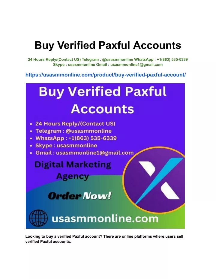 buy verified paxful accounts