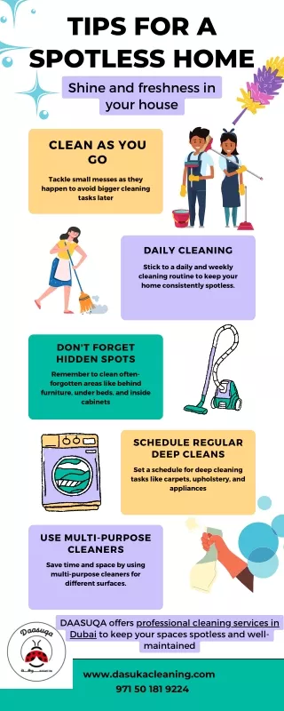 Top Tips for a Spotless Home | Daasuqa Cleaning