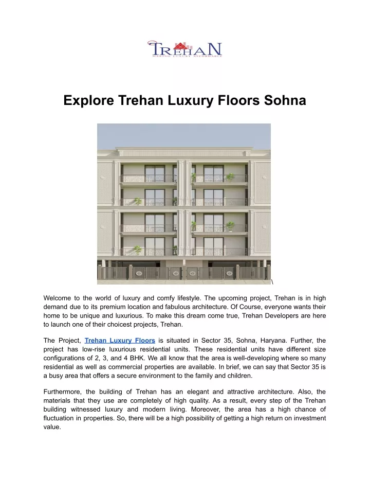 explore trehan luxury floors sohna